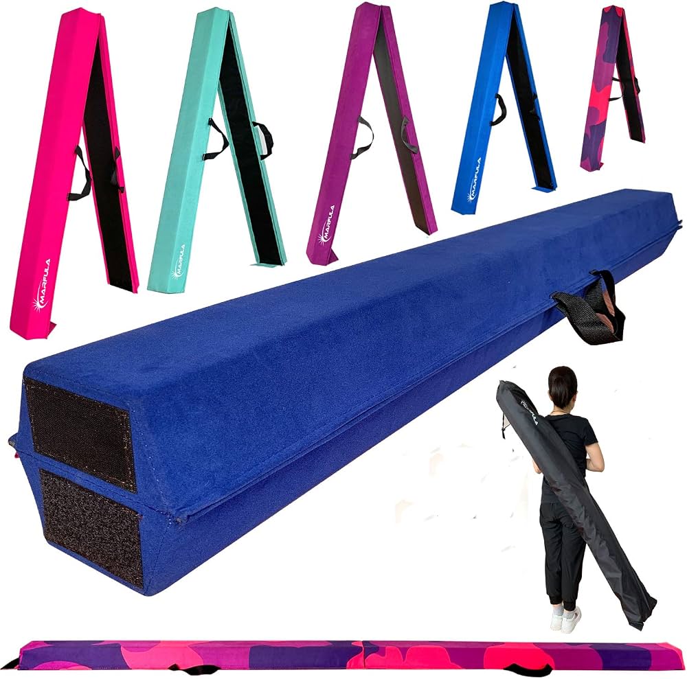 a foam balance beam that folds in half with a carrying handle by Marfula.