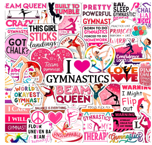 1000 piece gymnastics stickers