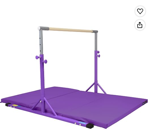 kip bar and folding gymnastics mat
